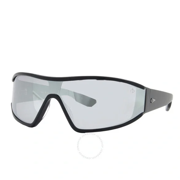 rag & bone Sleek Black Sunglasses with Reflective Lenses - Picture 3 of 7
